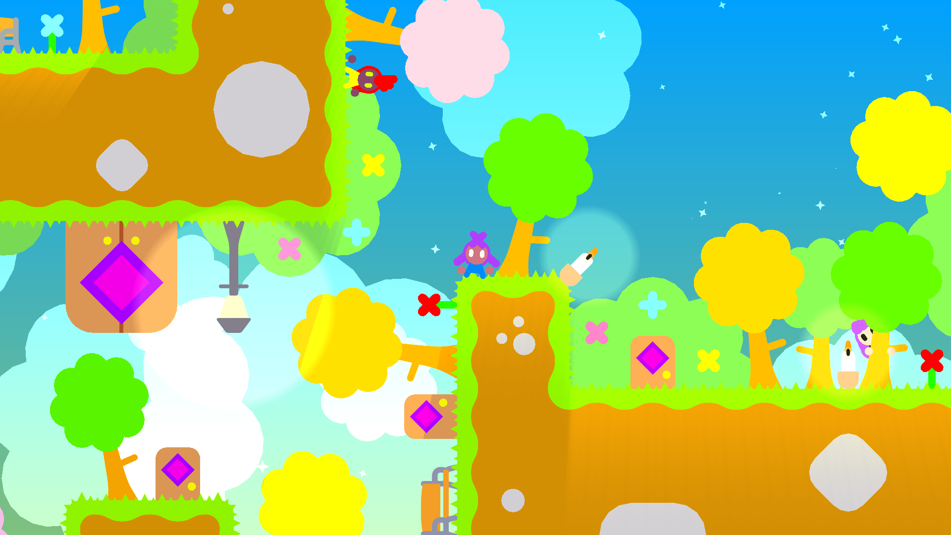 Gravity Quest puzzle world with character and platforms